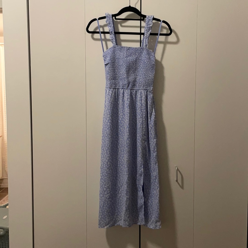 Smocked Midi Dress